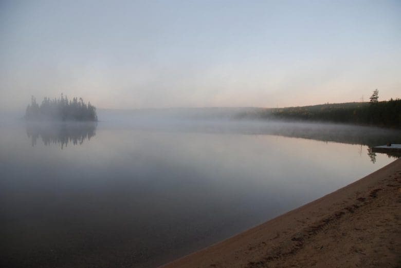 view of lake at IISD Experimental Lakes Area in Ontario